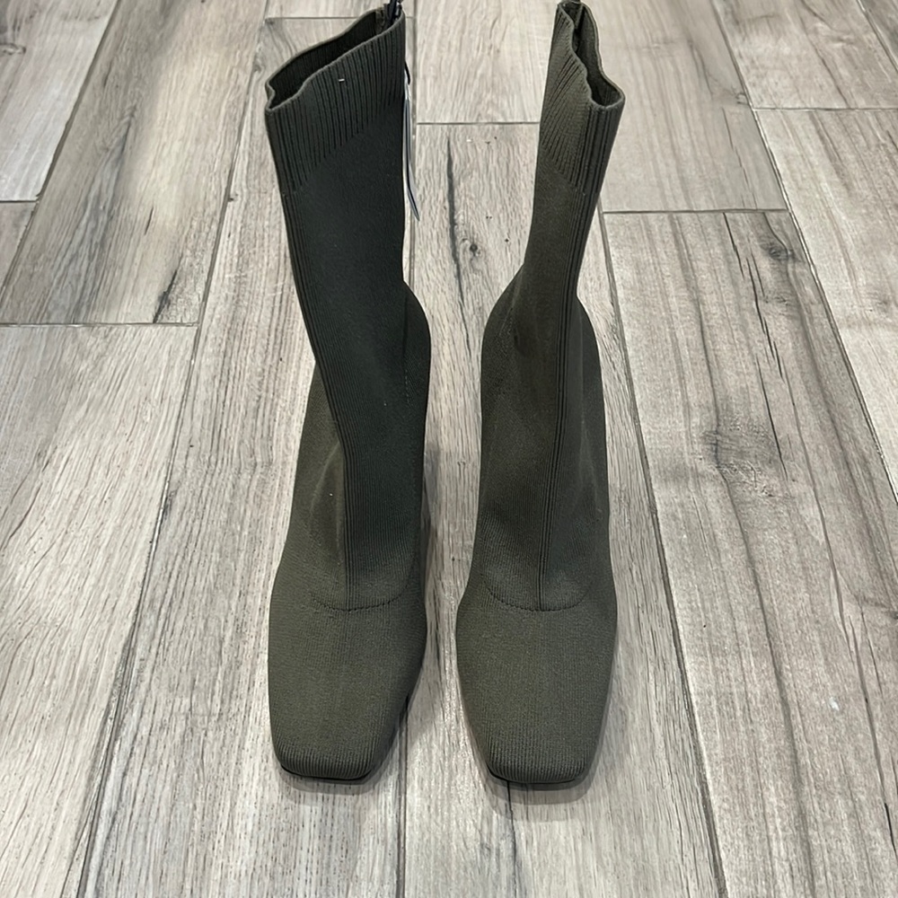 Brand New Olive Green Zara Boots